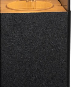 Állandó kültéri lámpa fekete 70 cm IP44 füstüveggel - Dánia