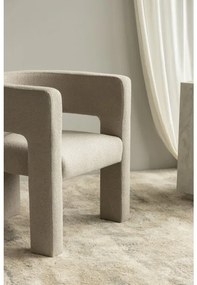 Bézs-szürke design kialakítású fotel ALPAH LOOP