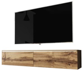 MENDES D 140 TV asztal, 140x30x32, tölgy wotan + LED