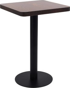 vidaXL sötétbarna MDF bisztróasztal 50 x 50 cm