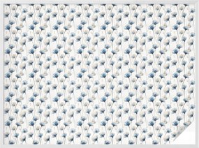 Ablakfólia Öntapadós Adatvédelem Kék virágok 200x146