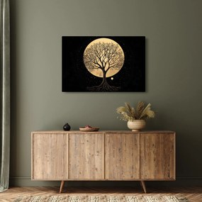 Kép – Fa arany teliholdban I. (90x60 cm)