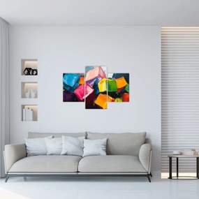 Kép - Színes kockák (90x60 cm)