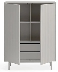 Szürke magas komód 97x130 cm Sierra – Teulat
