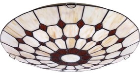 Brilagi - Tiffany vitrázs mennyezeti lámpatest DORAN 2xE27/60W/230V