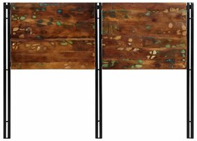 tömör újrahasznosított fa és vas fejtámla 140 cm