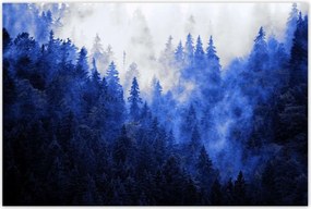 Poszterek 120x80 Kék tåj Hegyek
