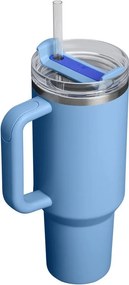 Kék rozsdamentes acél termosz szívószállal 1,18 l Quencher H2.O FlowState™ Tumbler Blue Sky – Stanley