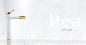 rea SMART White Gold magasított fürdőszobai mosdó csaptelep