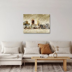 Kép - Művészileg renderelt város (70x50 cm)