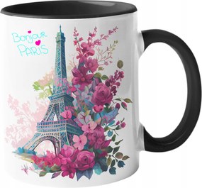 Csodaszép Bögre Bonjour Paris Eiffel Torony Kerámia Párizs Eiffel 330ml.