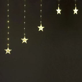 Aca Lighting karĂĄcsonyi fĂ©nyek 222 Led fĂŒggönycsillag ĂĄtlĂĄtszĂł, tĂĄpegysĂ©ggel egyĂŒtt