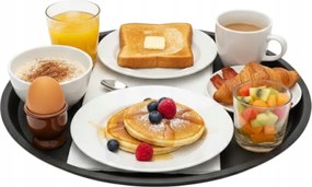 Műanyag Tálca 41 CM Kerek Csúszásgátló Tálaló Tálca