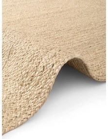 Világos natúr színű kétoldalas kézi szövésű juta szőnyeg 60x90 cm Sharmila Natural White – Hanse Home