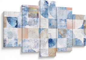 Kép - Geometrikus formák a falon (150x105 cm)