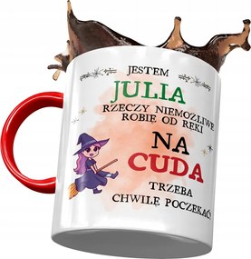 Piros bögre Júlia Barátnő Feleség Nyomtatott Fotóval