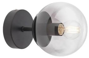 Redo 01-2175 - SEMIA fali lámpatest 1xE14/28W/230V fekete/füstszínű