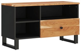 tömör akácfa és szerelt fa TV-szekrény 80 x 33 x 46 cm
