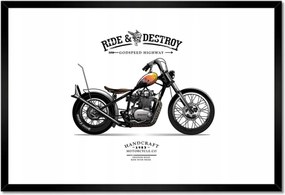 Poszterek keretben 60x40 Motorkerékpár Antik Vintage