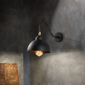 Sağlam - 3742 Enteriőr dizájn Fali lámpa Fekete 21x32x28 cm