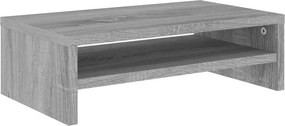 vidaXL szürke sonoma színű szerelt fa monitorállvány 42x24x13 cm
