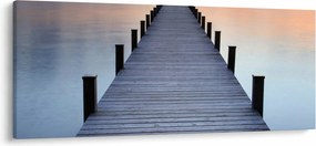 Kép - Móló a Starnberger-tónál, Bajorország, Németország (120x50 cm)