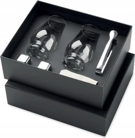 Whiskys pohár szett rozsdamentes acél kockák, tasak, fogó