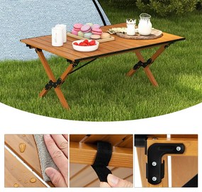 Alumínium összecsukható kempingasztal hordtáskával