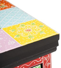 Fali TV szekrény 100x30x24 cm Szilárd Fa Durva Mangó