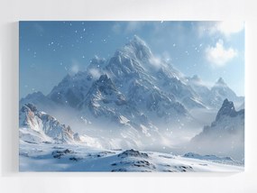 Poszter Hegyek Hó Tél Tájkép Természet Panoráma 60x40