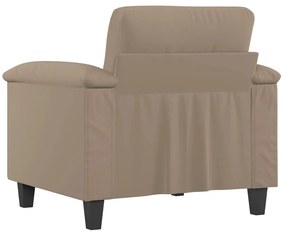 tópszínű mikroszálas szövet kanapéfotel 60 cm