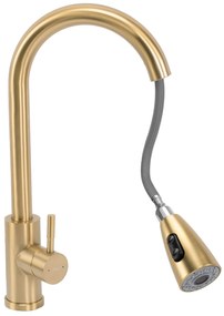 Konyhai csaptelep REA CROSS BRUSH GOLD