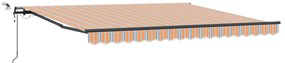 Automatikus Behúzható Napellenző LED Többszínű Csíkkal 400x300 cm