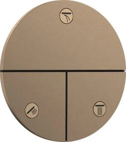 Szelep Hansgrohe ShowerSelect Comfort S vakolat alatti rész nélkül csiszolt bronz 15558140