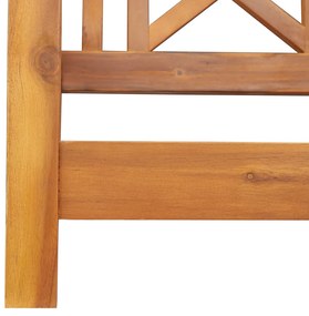 2 személyes Kerti Hinta Pad 110x56x58 cm Tömör Akácfa