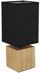 Globo 21628B - Asztali lámpa VALENTINO 1xE27/7W/230V fekete/barna