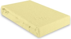 EMI Krém színű frottír gumis lepedő, 90x200-as lap