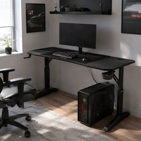 NERO állítható gamer asztal 120 × 60 cm