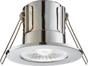 ENDON 74032 SHIELDECO Fürdőszobai Beépíthető Lámpa Króm, Átlátszó LED IP20