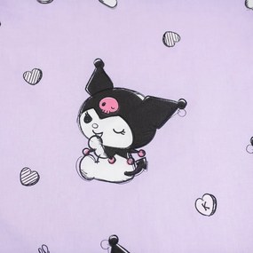 Rózsaszín egyszemélyes pamut gyerek ágyneműhuzat 140x200 cm Hello Kitty "Kuromi" – Jerry Fabrics