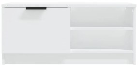 fehér szerelt fa TV-szekrény 80 x 35 x 36,5 cm
