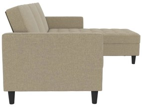 Bézs kinyitható sarokkanapé Presley – Støraa