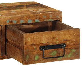 tömör újrahasznosított falra szerelhető TV-szekrény 60x30x19 cm