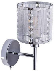 Globo 15091W - Fali lámpa WALLA 1xE14/40W/230V króm