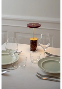 Piros márvány LED dimmelhető asztali lámpa fém búrával (magasság 25,5 cm) Asteria Move Mini – UMAGE