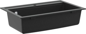 vidaXL Mosogató Fekete 795 x 505 mm Gránit