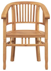 Kerti székek 2 pcs Barna 63 x 58 x 89 cm Tömör tíkfa
