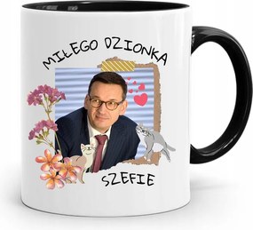 Bögre Fekete Politikusok Miniszterelnök Mateusz Morawiecki