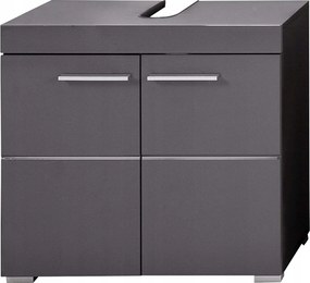 Amanda Trendteam mosdó alatti szekrény 34x60x56 cm szürke fényes fürdőszobai