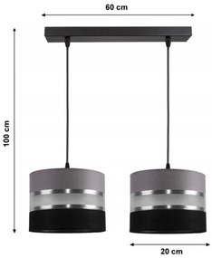 Csillár zsinóron CORAL 2xE27/60W/230V